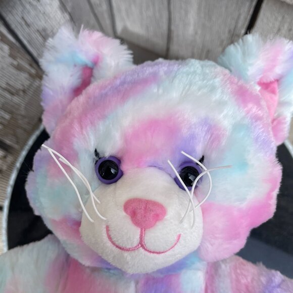 Build a bear Pastel Swirl Kitty Cat New with Tags 15" - Picture 5 of 5
